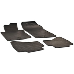 WALSER 50328 Floor mat set Rubber Front and Rear 4 black Tailored TOYOTA: Aygo