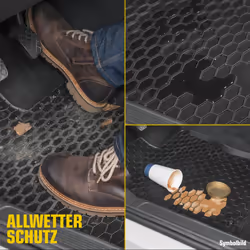 WALSER 50328 Floor mat set Rubber Front and Rear 4 black Tailored TOYOTA: Aygo