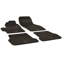 WALSER 50382 Floor mat set Rubber Front and Rear 4 black Tailored MAZDA: 3 Hatchback