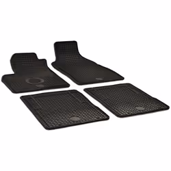 Floor mat set; WALSER; Rubber Front and Rear 4 black Tailored; for FIAT, FORD