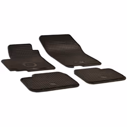 Floor mat set; WALSER; Rubber Front and Rear 4 black Tailored; for SUZUKI, FIAT