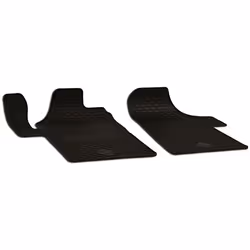 Floor mat set; WALSER; Rubber Front 2 black Tailored; for MERCEDES-BENZ