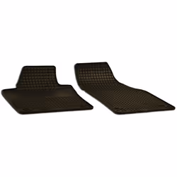 Floor mat set; WALSER; Rubber Front 2 black Tailored; for VOLKSWAGEN, VW