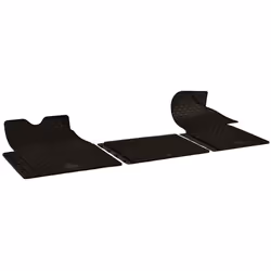 Floor mat set; WALSER; Rubber Front 3 black Tailored; for RENAULT, OPEL
