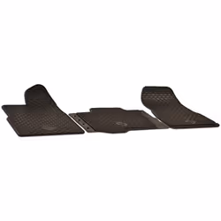 Floor mat set; WALSER; Rubber Front 3 black Tailored; for FORD, JEEP, MERCEDES-BENZ