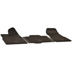 WALSER 50765 Floor mat set Rubber Front 3 black Tailored FORD: Transit Mk7 Minibus, Transit Custom V362 Van