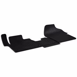Floor mat set; WALSER; Rubber Front 3 black Tailored; for CITROËN, PEUGEOT