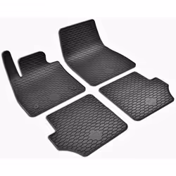 Floor mat set; WALSER; RubberLine; Rubber Front and Rear 4 black; for FORD