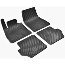 WALSER RubberLine 50844 Floor mat set Rubber Front and Rear 4 black