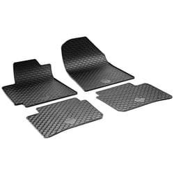 WALSER RubberLine 50864 Floor mat set Rubber Front and Rear 4 black