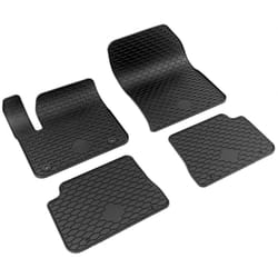 WALSER RubberLine 50873 Floor mat set Rubber Front and Rear 4 black PEUGEOT: 2008 II