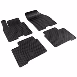 Floor mat set; WALSER; Waterproof Rubber Front and Rear anthracite/black Tailored