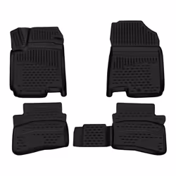 Floor mat set; WALSER; XTR; Rubber Front black Tailored; for HYUNDAI