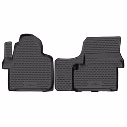 Floor mat set; WALSER; XTR; Rubber Front black Tailored; for MERCEDES-BENZ