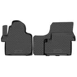 WALSER XTR 75210 Floor mat set Rubber Front black Tailored