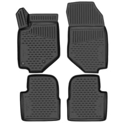WALSER XTR 75226 Floor mat set Rubber Front and Rear black Tailored PEUGEOT: 2008 II