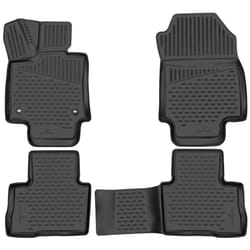 WALSER XTR 75238 Floor mat set Rubber Front and Rear black Tailored TOYOTA: RAV4 V