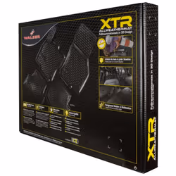 WALSER XTR 75238 Floor mat set Rubber Front and Rear black Tailored TOYOTA: RAV4 V