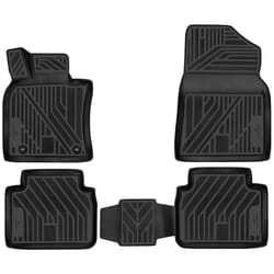 WALSER XTR 75242 Floor mat set Rubber Front and Rear black Tailored