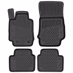 Floor mat set; WALSER; XTR; Waterproof Rubber Front and Rear black Tailored
