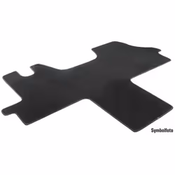 Floor mat set; WALSER; Textile Front 1 black Tailored; for RENAULT