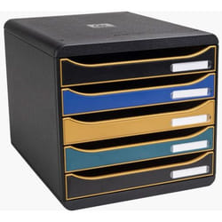 Exacompta NeoDeco Big Box Plus 5 Drawer Unit 347x278x271mm Assorted Co