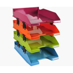 Exacompta 113298SETD desk tray/organizer Polystyrene Multicolour