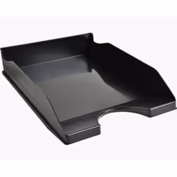 Letter tray for documents A4+. 220g. stable and stackable vertically or in steps. The notches allow a patented space saving p ...