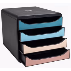 Exacompta Skandi big box 4 drawer filing module - assorted colours - new - Additional view 4