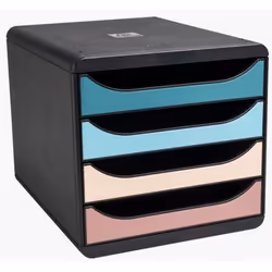 Exacompta Skandi big box 4 drawer filing module - assorted colours - new - Additional view 6