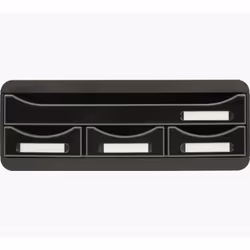 Exacompta 319714D, Polystyrene, Black, A4, 355 x 270 x 134 mm