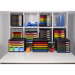 Exacompta Iderama Modulo 10 Drawers, - Black/Harlequin - Additional view 4