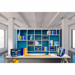 Exacompta Store Box Multi Bee Blue - Assorted Colours - New - Additional view 4