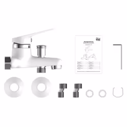 EISL Bath Mixer Bath Tap Shower Mixer Tap Mixer Shower Tap Faucet SPEED White