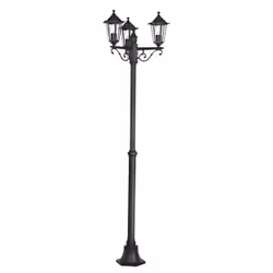 EGLO LATERNA 4, Outdoor floor lighting, Black, Glass, IP44, I, Transparent