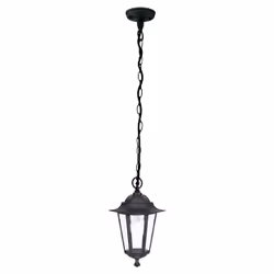 EGLO LATERNA 4, Outdoor ceiling lighting, Black, Glass, IP44, I, Transparent