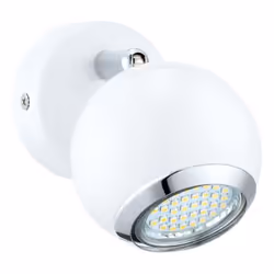 EGLO 31001, Surfaced lighting spot, GU10, 1 bulb(s), LED, 3000 K, White