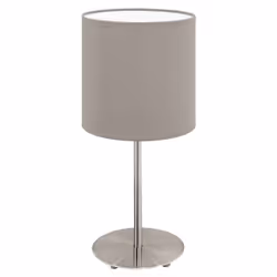 EGLO Pasteri, Nickel, Taupe, Fabric, Steel, Bedroom, Living room, IP20, II, ENEC