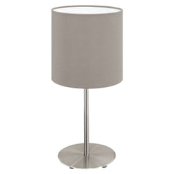 EGLO Pasteri table lamp E27 Nickel, Taupe