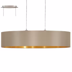 EGLO MASERLO, 2 bulb(s), E27, IP20, Gold, Taupe