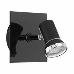 EGLO TAMARA 1, 1 bulb(s), GU10, IP44, Black, Chrome, Steel