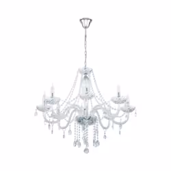 EGLO Basilano 1, Flexible mount, Chrome, Transparent, Chrome, Transparent, Steel, Glass, Indoor