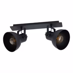 EGLO Barnstaple, Surfaced lighting spot, E27, 2 bulb(s), 220-240 V, Black
