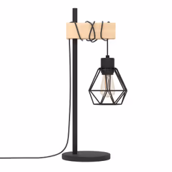 EGLO TOWNSHEND 5 table lamp E27 60 W Black, Brown - Additional view 3