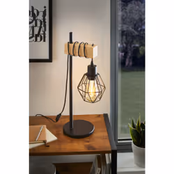 EGLO TOWNSHEND 5 table lamp E27 60 W Black, Brown - Additional view 5