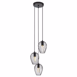 EGLO Newtown, Flexible mount, Black, Black, Steel, Round, Indoor