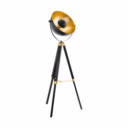EGLO Covaleda, Black, Brass, Gold, Living room, Wood, IP20, E27, 1 bulb(s)