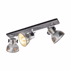 EGLO 49652, Surfaced lighting spot, E27, 3 bulb(s), 220-240 V, Black, Zinc