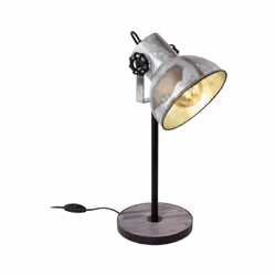 EGLO 49718, Black, Brown, Steel, Wood, II, E27, 1 bulb(s), 40 W