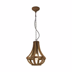 EGLO Kinross, Flexible mount, Brown, Brown, Steel, Wood, Indoor, IP20